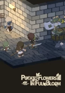 Potato Flowers in Full Bloom